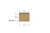 Gartenbüro PREMIUM S (Isoliert, 34 mm + Holzverschalung), 2x3 m, 5 m² specification 5