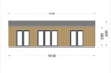 Blockbohlenhaus SELENE S (44 mm + Holzverschalung), 63 m² specification 2