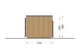 Gartenbüro PREMIUM (34 mm + Holzverschalung), 5.95x3 m, 16 m² specification 5