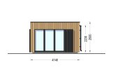 Gartenbüro PREMIUM (34 mm + Holzverschalung), 5x4 m, 18 m² specification 3