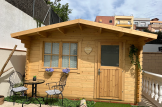 Gartenhaus aus Holz DREUX (44 mm), 4x3 m, 12 m² customer 2