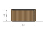 Gartenhaus aus Holz AMARA (34 mm + Verschalung), 5x3 m, 13 m² specification 3