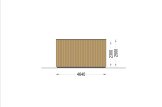 Modern Gartenhaus PREMIUM S (Isoliert, 34 mm + Holzverschalung), 6.5x4.5 m, 30 m² specification 3