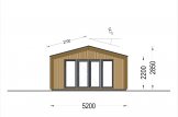 Gartenhaus aus Holz PIA (Elementbauweise), 5x5 m, 25 m² specification 2