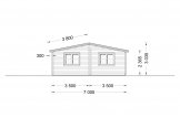 Blockbohlenhaus UZES (120 mm) 70 m² specification 3
