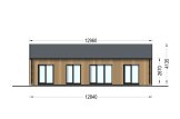 Blockbohlenhaus NICOLE S (Isoliert, 66 mm + Holzverschalung), 66 m² specification 2