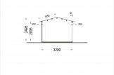 Holzgarage LORA (Elementbauweise), 3.2x5.2 m, 16.6 m² specification 6