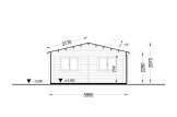 Dreifachgarage aus Holz TRIO (44 mm), 9x6 m, 54 m² specification 6