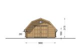 Holzgarage BARN (44 mm), 5x6 m, 30 m² specification 2