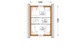 Kleines Holzhaus zum Wohnen KARINA RV (Isoliert, KfW55), 46 m² specification 2