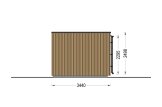 Gartenhaus aus Holz LAYLA (34 mm + Verschalung), 5x3 m, 13 m² specification 5