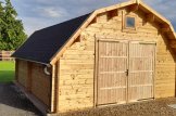 Holzgarage BARN (44 mm), 5x6 m, 30 m² customer 1