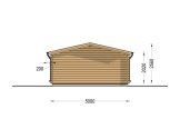 Gartenhaus aus Holz LILLE (44 mm), 5x5 m, 25 m² specification 4