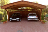 Carport aus Holz für 2 Autos BETSY DUO, 6.1x6 m customer 2