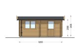 Holzgarage CLASSIC (34 mm), 3.2x5.2, 16 m² specification 3