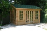 Gartenhaus aus Holz POOLHOUSE (44 mm), 4x3 m, 12 m² customer 2