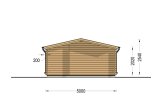 Gartenhaus aus Holz NINA (44 mm), 5x5 m, 25 m² specification 4