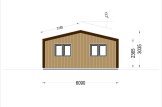 Blockbohlenhaus SELENE S (44 mm + Holzverschalung), 63 m² specification 5