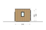 Gartenbüro PREMIUM (34 mm + Holzverschalung), 5.95x3 m, 16 m² specification 3