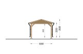 Carport aus Holz CLASSIC, 3x6 m, 18 m² specification 4