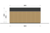 Gartenhaus aus Holz PIA S (34 mm + Holzverschalung), 5x5 m, 25 m² specification 3