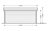 Gartenhaus aus Holz OSLO (34 mm), 5x4 m, 20 m² specification 4