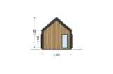 Kleines Holzhaus zum Wohnen ADALINE RV (Isoliert, KfW55), 42 m² specification 3