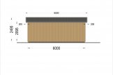 Holzgarage LORA (Elementbauweise), 4x6 m, 24 m² specification 5