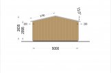 Holzgarage LORA (Elementbauweise), 5x6 m , 30 m² specification 4