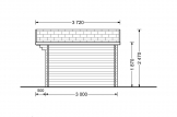 Gartenhaus aus Holz RENNES (34 mm), 4x3 m, 12 m² specification 5