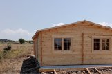 Doppelgarage aus Holz MULTI (44 mm) 6x6 m mit Carport 3x6 m customer 2