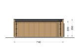 Gartenbüro PREMIUM (34 mm + Holzverschalung), 7x4 m, 25 m² specification 4