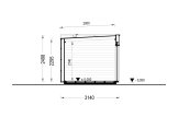 Gartenhaus aus Holz AMARA (34 mm + Verschalung), 4x3 m, 10 m² specification 6