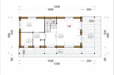 Blockbohlenhaus mit Terrasse AURA S (Extra Isoliert, 44+44 mm), 100 m² + 35 m² specification 1
