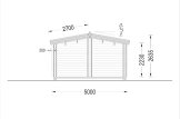 Mobilheim aus Holz ARGO M-N S (44+44 mm), 5x9 m, 35 m² specification 4