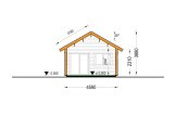 Gartenhaus aus Holz ELENA (Isoliert, 34 mm + Holzverschalung), 4x7 m, 28 m² specification 6