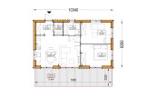 Blockbohlenhaus SELENE RV (Isoliert, KfW55), 54 m² specification 1