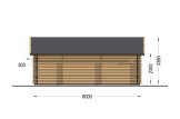 Doppelgarage aus Holz TWIN DUO (44 mm), 8x6 m, 48 m² specification 4