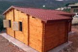 Blockbohlenhaus DIJON (44 mm), 43 m² customer 3
