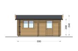 Holzgarage CLASSIC (34 mm), 3.6x5.4 m, 20 m² specification 3