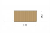 Holzgarage mit Flachdach STELA F (Elementbauweise), 3.2x5.2 m, 16.6 m² specification 5