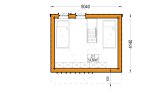Blockbohlenhaus SOPHIA RV (Isoliert, KfW55), 20 m² specification 2