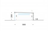 Doppelgarage aus Holz mit Flachdach SILVIA DUO F (34 mm + Holzverschalung), 6x6 m, 36 m² specification 6