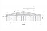 Blockbohlenhaus mit Terrasse RIVIERA (120 mm), 100 m² + 20 m² specification 2