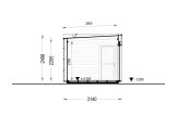 Gartenhaus aus Holz AMARA mit Schuppen (34 mm + Verschalung), 6x3 m, 15 m² specification 5