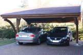 Doppelcarport aus Holz CORA DUO, 6x6 m customer 2
