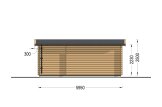 Gartenhaus aus Holz OAK (34 mm), 6x3 m, 16 m² specification 4