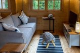 Blockbohlenhaus mit Flachdach und Terrasse HYMER (Isoliert, 44+44 mm), 42 m² + 10 m² customer 2