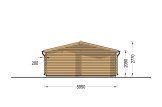 Doppelgarage aus Holz CLASSIC DUO (44 mm), 6x8 m, 48 m² specification 4