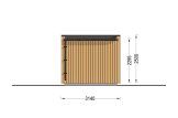 Gartenhaus aus Holz PREMIUM L S (Extra Isoliert, 34 mm + Holzverschalung), 3x1.5 m, 4.5 m² specification 4